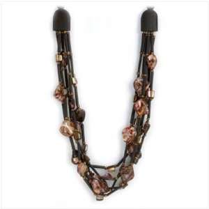 Leopard Tribal Shell Necklace   Style 12123