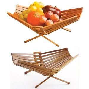  Fruit Basket Bowl Chef Collection Foldable Bamboo 100% Eco 