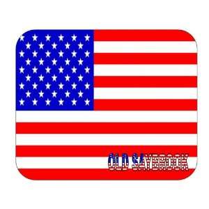  US Flag   Old Saybrook, Connecticut (CT) Mouse Pad 