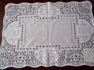 WHITE LACE CANTERBURY CLASSIC PLACEMAT 14 X 19 TABLE HOLIDAY FORMAL 