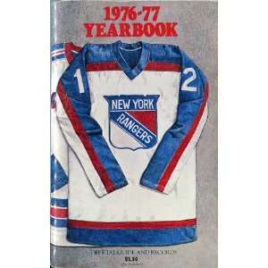   1976 77 New York Rangers Official Guide and Records 