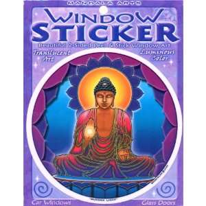  4.5 Double Sided Colorful Buddha Light Window Sticker by 