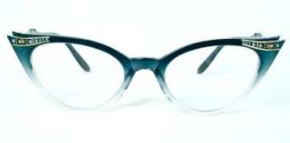 Fashion Womens Cat Eye Dual Black/Clear Frame Clear Lens Glasses 