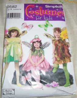 Simplicity Costume Pattern Fairy Butterfly Child 3 8  