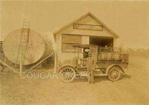 STANDARD OIL RED CROWN GAS DELIVERY TRUCK STATION PHOTO  