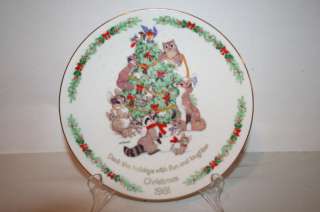 Designers Collection Linda Powell Xmas Plate 1981 NEW  
