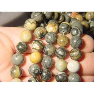    Picasso Marble 10 mm Round Beads Strand 16 Long: Everything Else