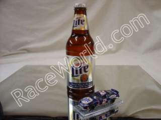 Rusty Wallace 1/64 Miller Lite Bottle with Diecast Car  