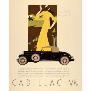  1931 Ad Cadillac Fleetwood Convertible Coupe V12 RARE 