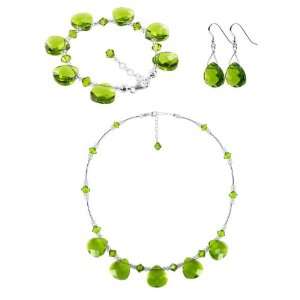   22 inch Necklace Jewelry Set Made with Swarovski Elements: Jewelry