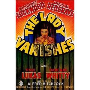 The Lady Vanishes Vintage Alfred Hitchcock Movie Poster  
