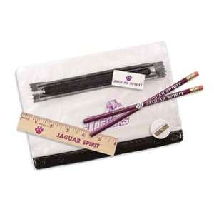  Vinyl school kit includes 2 round pencils, an eraser, a 
