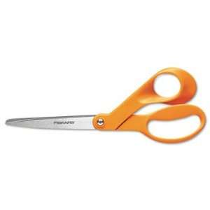   Office Scissors, 8 in. Length, 3 1/2 in. Cut, Right Hand: Electronics