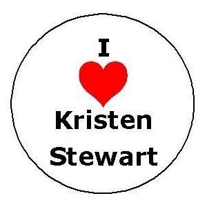  I LOVE KRISTEN STEWART Pinback Button 1.25 Heart Pin 