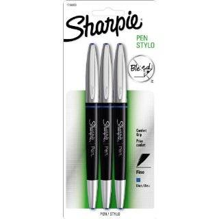 sharpie pen grip fine point pen 3 blue ink pens 1758053