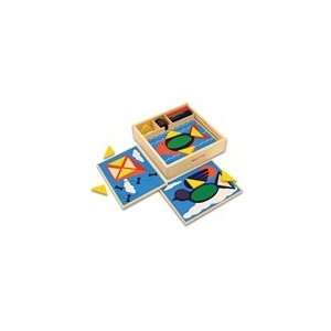  Melissa & Doug Beginner Pattern Blocks: Toys & Games