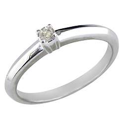 10k White Gold 1/16ct TDW Diamond Promise Ring (K,I2)  
