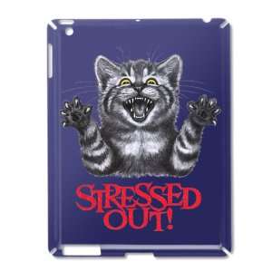  iPad 2 Case Royal Blue of Stressed Out Cat: Everything 