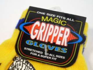 Boys Girls Prints Designs Magic Stretch Gripper Gloves  