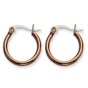  0.74 Stainless Steel 19mm Hoop Earrings: Jewelry