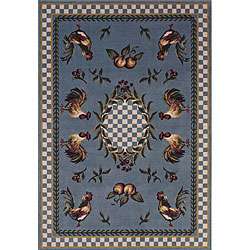 Avalon Blue Rooster Rug (82 x 10)  