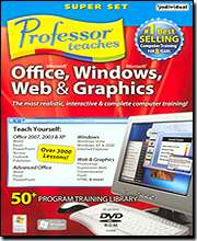 PROFESSOR TEACHES SUPERSET 4 MS OFFICE, WEB PAGES, GRAPHICS & WINDOWS 