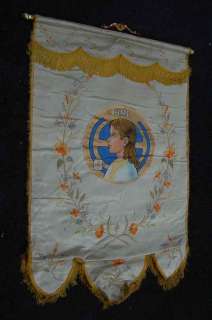 Old hand embroidered church banner +  