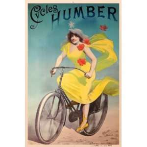    Cycles Humber Giclee Vintage Bicycle Poster 