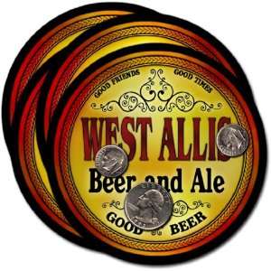  West Allis , WI Beer & Ale Coasters   4pk 