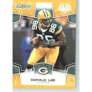  Super Bowl XLIII Gold Border # 110 Donald Lee   Green Bay Packers 