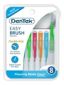 Dentek Easy Brush Cleaners for Plaque Removal   8 each  
