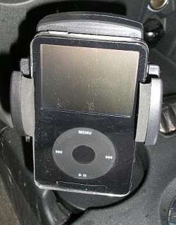 Here is an iPod mounted using our cup holder kit. Provides a very 