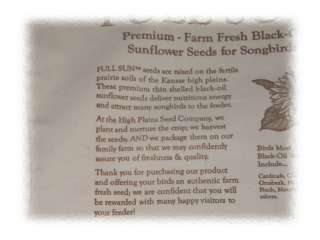 LOT 10 New High Plains Seed Feed Sunflower Farm Bags  