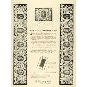  1925 Ad Macy Wedding Linen Home Decor Department Store 