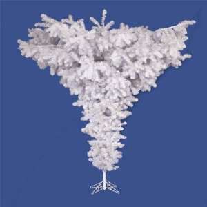   White Upside Down Artificial Christmas Tree   Unlit: Home & Kitchen