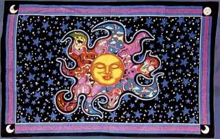 DREAMING SUN TAPESTRY / TWIN BEDSPREAD APPROX 53 X 80 126563  