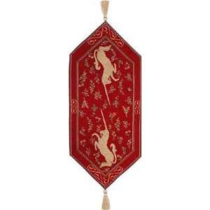 Table Runner, Tapestry Fabric, French Made   Elegant & Fine   Unicorn