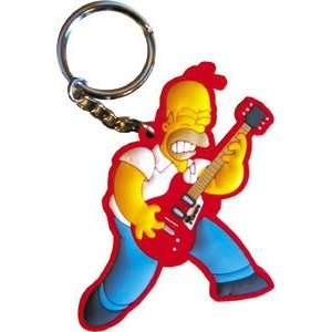  Simpsons Homer Rocker Rubber Keychain Toys & Games
