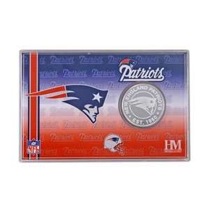 New England Patriots Team History Coin Card: Sports 
