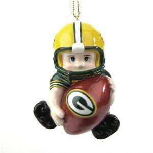  Green Bay Packers Lil Fan Team Player Ornament: Sports 