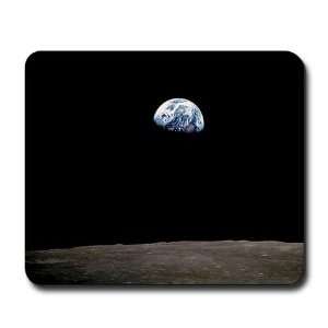  Apollo 8 Earth and Moon Art Mousepad by  Sports 