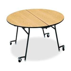  HON Company Cafeteria Round Tables  60x29  Natural 