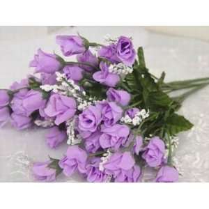  Artificial Silk Flowers Mini Rose Buds Lavender 252/pk 