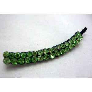  Green Crystal Shaped Hair Pin 