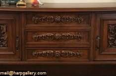   feet adorn this sideboard or credenza nice for a large wide screen tv