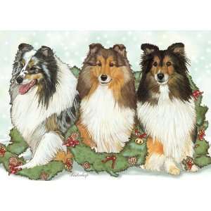  Pipsqueak Productions C524 Holiday Boxed Cards  Shetland 