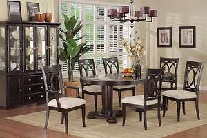 New 7 Pcs Dining Set/All Dining Room Furniture(1T+6C) Styled w 