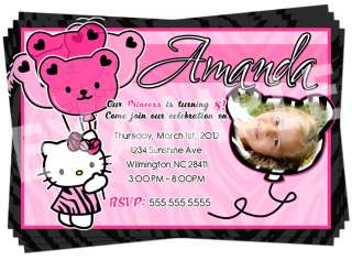 Zebra Birthday Party Ideas on Kitty Invitations Archives Birthday Party Hello Kitty Birthday Party