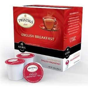 Twinings of London English Breakfast Tea Keurig K cups 18 Ct Box 