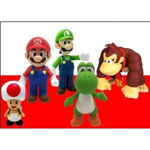  Super Mario 5 Vinyl Figures Case Of 6 Toys & Games